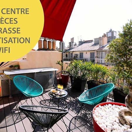 Apartamento Duplex Avec Terrasse - Hyper-Centre De Tolón Exterior foto
